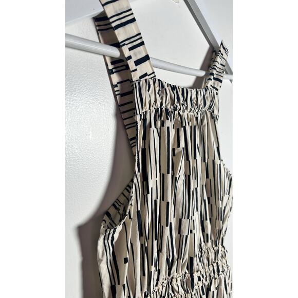 Anthropologie Somerset Maxi Dress Poplin Halter Edition Women’s XS Ivory Black - Picture 6 of 13